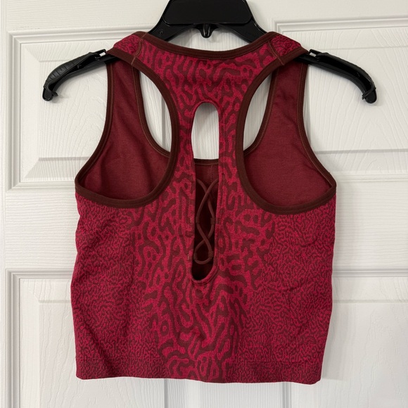Gymshark Red Patterned Sports Bra - Picture 3 of 3